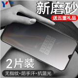 可乐猪 一加6T钢化膜oneplus 6全屏磨砂抗蓝光钻石玻璃膜防指纹手汗游戏保护膜 一加6手机贴膜 一加6T【磨砂高清】2片装（AG游戏膜）