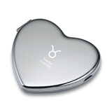 PHILIPPI德国斐利比金属星座心形化妆镜送女士随身便携化妆镜520礼物 金牛座