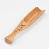 瓷牌茗 黑檀木合金茶匙茶勺茶铲花梨木茶则茶叶勺子功夫茶具茶道配件 夏竹-竹制茶匙