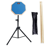 斗牛士（Bullfighter） 斗牛士专业8寸哑鼓儿童练习鼓 蓝色（支架+鼓垫+鼓棒一对)