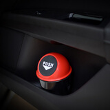 伴君 车用垃圾桶车载垃圾桶汽车收纳垃圾桶时尚创意置物盒汽车用品 红色