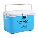 恒冠（HENGGUAN） 钓箱小钓箱12.5L多功能迷你钓鱼箱便携式加厚保温箱台钓箱虾箱 12.5L 蓝色带孔