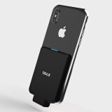 OISLE苹果XSMAX背夹充电宝适用三星S9华为P20iphone8Qi无线快充迷你小巧便携电池 黑色 iPhoneX /5/6/78/s/Plus全通用
