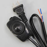 优丽美家电源线 台灯落地灯开关线 按键/调光/脚踏灯具配件电源线 家用灯具配件电源线 种类齐全 黑色调光开关（1.8米）