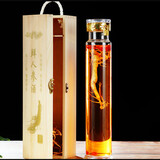 琉阳泡酒瓶高硼硅泡酒瓶小酒瓶空酒瓶玻璃酒瓶子泡药酒泡酒玻璃瓶 3斤装1个+木盒1.5L