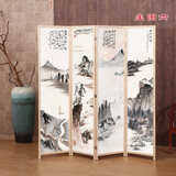 祥朗新中式实木屏风隔断折屏座屏家用客厅可移动折叠卧室书房客厅酒店 主图六 1.8米高X0.5米宽一扇