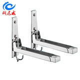 科尼威厨房挂墙上烤箱微波炉置物架子加厚不锈钢支架收纳架挂架托架壁挂 伸缩带钩款