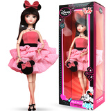 可儿娃娃玩具可儿古装衣服化妆娃娃小娃娃女孩洋娃娃玩具生日礼物 经典米妮造型粉色款6087