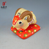 红泥坊天津泥人张彩塑生日礼物十二生肖伴手礼动物礼品手工艺装饰品摆件 羊（彩）高6cm 单生肖包装盒：12*11*10cm