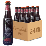 科胜道（corsendonk）比利时原装进口啤酒 修道院精酿啤酒 经典小麦啤酒 白啤酒 330mL 24瓶 整箱装 樱桃啤酒