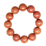 泗砭东圣泗滨砭石圆珠手链男女款泗水红砭石精品手串手腕按摩顺丰特快发货 20mm*12颗男士手链 偏黄色