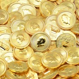 红旅故都红旅故都毛主席金属头像胸章针式徽章活动纪念章胸针男女情铝饰品 黄胸章直径2CM散装