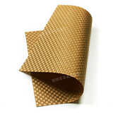 瓷牌茗茶具 茶盘保护垫 茶席 茶垫 竹席纤维防水耐磨 功夫茶具茶道配件 大号金黄色40*30CM