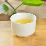 陶立方陶瓷茶杯品茗杯小茶杯白瓷杯玉瓷单个装茶组茶杯茶具配件喝水杯 牡丹杯