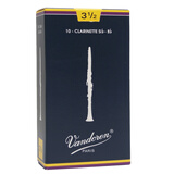 弯德林Vandoren进口蓝盒降b单簧管黑管哨片古典音乐学院考级 3.5号 整盒(10片装)