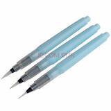 自来水笔 吸水型软笔 水溶彩色铅笔/固体水彩可用 QNR长杆小/中/大号各1支装