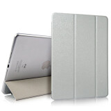 雷克士 苹果iPad air2保护套 爱派5\/6保护套 三折全包防摔休眠保护壳\/套 磨砂保护套-气质银 iPad6/air2专用9.7英寸