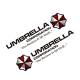 浮生汽车个性生化危机保护伞车贴贴纸安布雷车身贴反光车门玻璃划痕贴 D63202 侧门75*17.5CM黑字对装