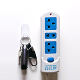 菲特美莱 粘贴式遥控器收纳挂钩2个装 分离型电视空调遥控器用无痕挂架 白色