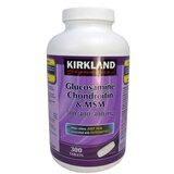 Kirkland Signature加拿大可兰 氨糖维骨力 中老年软骨素 单瓶*硫酸氨糖+软骨素+MSM 300粒
