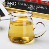 宜龙茶道简约玻璃茶具功夫茶具配件加厚耐热玻璃公道杯茶海分茶器 圆柱茶海(400ml)
