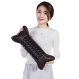 玉盛源玉石颈椎枕麦饭石锗石托玛琳红砭石睡眠脖子热敷肩颈加热单人枕头 单只 04款托玛琳【数显颈椎枕】