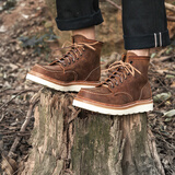 玩累了的孩子！冒险系列 NO. 8111 复古男英伦高帮鞋工装机车马丁短靴 1907 42