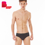 奔趣BENCHBODY男士红本命年棉质基础透气中腰三角内裤BUB2033 黑色 XL