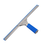 兰诗 不锈钢玻璃刮清洁器 擦窗器刮水器厨房餐厅桌面清理工具 35厘米刮头-蓝色条