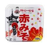 神州一 味噌 日本原装进口味增酱白味增 厨房调味酱 日式味增酱料味增汤 神州一赤味噌盒装300g