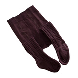 行走 儿童连裤袜女童打底裤袜新生宝宝春秋袜棉袜 赤豆色 春秋款 M码  2-4岁