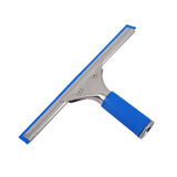 兰诗 不锈钢玻璃刮清洁器 擦窗器刮水器厨房餐厅桌面清理工具 25厘米刮头-蓝色条