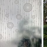 酌秀 窗户贴膜遮光防晒磨砂玻璃贴膜透光不透明自粘玻璃纸窗贴玻璃膜 垂帘 60cm宽 2米长的价格