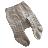 行走 儿童连裤袜女童打底裤袜新生宝宝春秋袜棉袜 浅灰色 春秋款 M码  2-4岁