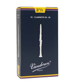 弯德林Vandoren进口蓝盒降b单簧管黑管哨片古典音乐学院考级 2.5号 整盒(10片装)