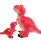 哥士尼可爱恐龙玩具软胶模型霸王龙腕男孩女孩儿童宝宝礼物六一61儿童节 霸王龙母子套装+恐龙蛋+骨头
