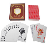 GYT 德州扑克牌塑料PVC防水实用双面磨砂扑克 小字 986红色一副