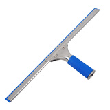 兰诗 不锈钢玻璃刮清洁器 擦窗器刮水器厨房餐厅桌面清理工具 40厘米刮头-蓝色条