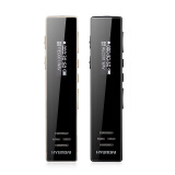 HYUNDAI 录音笔E720背夹式专业高清远距离降噪充电学习会议 记录随身携带长时间待机 黑色16G