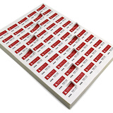 乐标lopal A4不干胶打印纸空白贴纸标签纸可手写电脑打印纸背胶亮光面 亮面50格37.8*28.2mm 80张/包