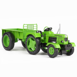 凯迪威工程汽车模型合金拖拉机模型农场机械仿真男孩儿童礼品农用玩具车 带车斗复古拖拉机绿色