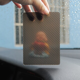 Skyfish汽车摆件固定贴强力无痕车用防滑垫车载家用公仔模型手办摆件高粘 黑透中号2片装  反复用10*7cm