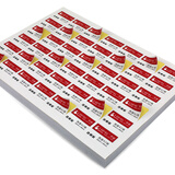 乐标lopal A4不干胶打印纸空白贴纸标签纸可手写电脑打印纸背胶亮光面 亮面42格30*40mm 80张/包