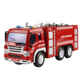 文艺大号儿童玩具车模型惯性消防车云梯车汽车模型仿真救火车男孩子 消防车供水车
