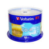 威宝（Verbatim） 威宝黄钻系列金色版面cd-r空白光盘 52速700MB50片桶装刻录光盘 碟片