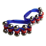 乐林源奥尔夫打击乐器手摇铃儿童摇铃婴儿手铃手握铃新生儿宝宝串铃棒铃 蓝色透明串铃一对