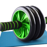 盛步 健腹轮腹肌轮型三轮健腹器滚轮家用多功能健身器材 豪华三轮（含护膝垫）