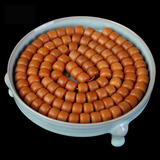 彩荷 藏式风化果菩提根手串108颗佛珠手链 桶珠10*8mm(直径*高)