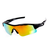 POLISI儿童防风镜男女童速滑轮骑行眼镜运动偏光护目镜小孩防风沙太阳镜 黑色P1028（适合2-6岁）