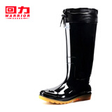 回力雨鞋男中筒牛筋雨靴男耐磨防滑保暖防水鞋胶鞋套鞋 牛筋底高筒(加绒) 43
